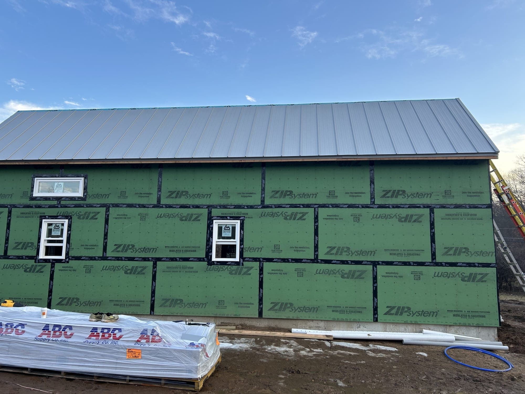 Standing-seam metal roof on a Central Connecticut home
