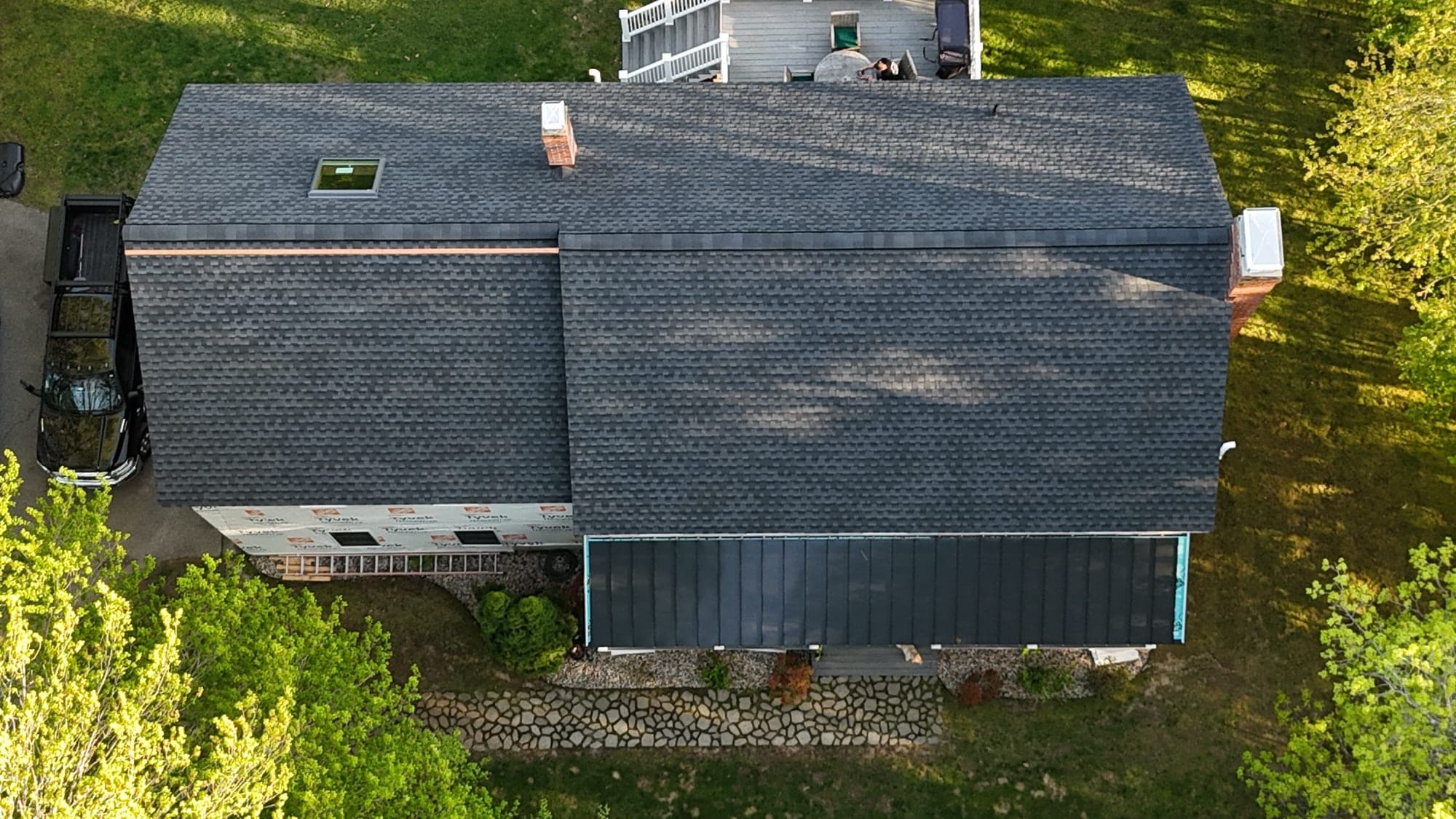 Finished roof replacement on a Central Connecticut home